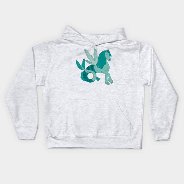 Hippocampus Kids Hoodie by atomiqueacorn